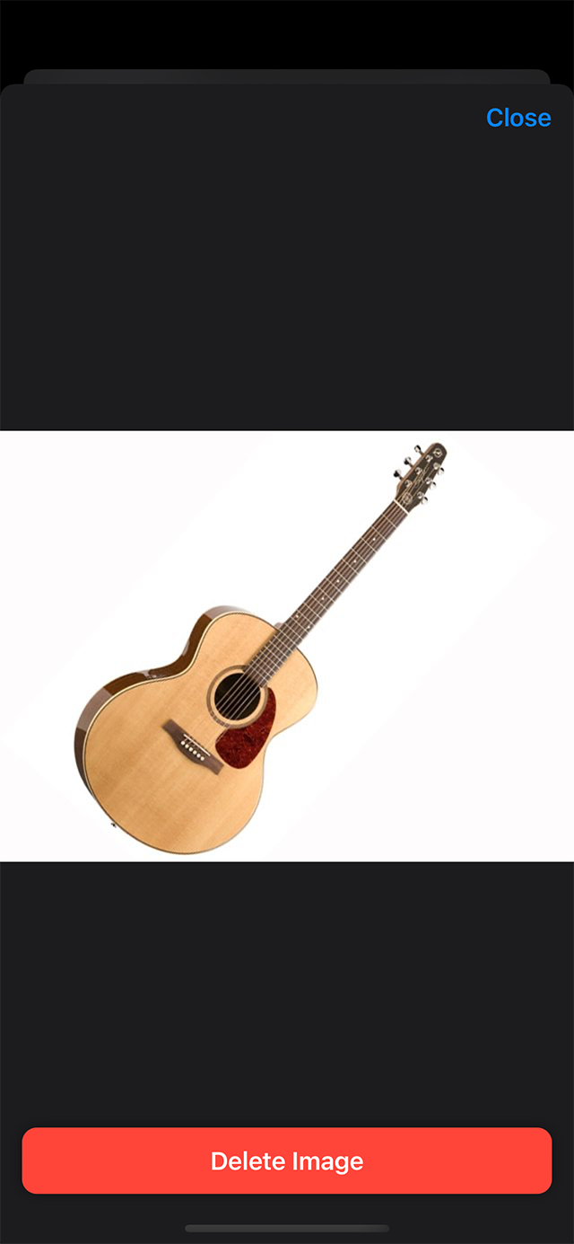 Guitar images screen